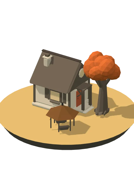 Golden autumn island theme